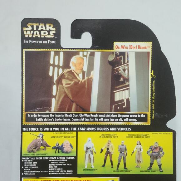 Vintage Stars Wars Obi-Wan Ben Kenobi With Lightsaber Freeze Frame Action Slide - Picture 5 of 6